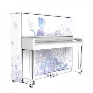 海伦钢琴DH128CR冰雪奇缘_海伦迪士尼钢琴系列价格-欧乐钢琴批发